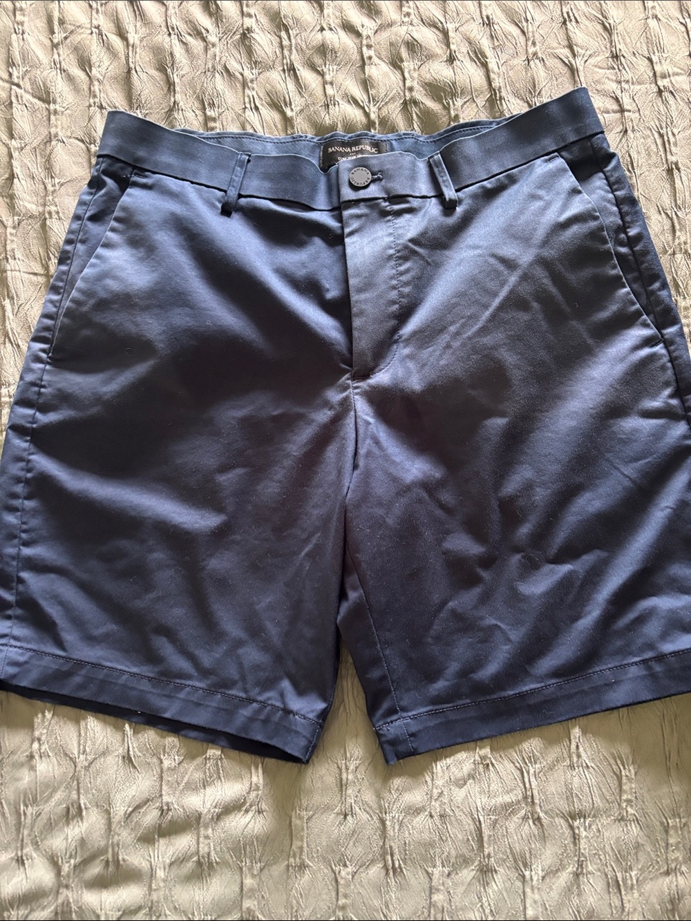 Banana Republic Navy Blue Flat-Front Men's Shorts